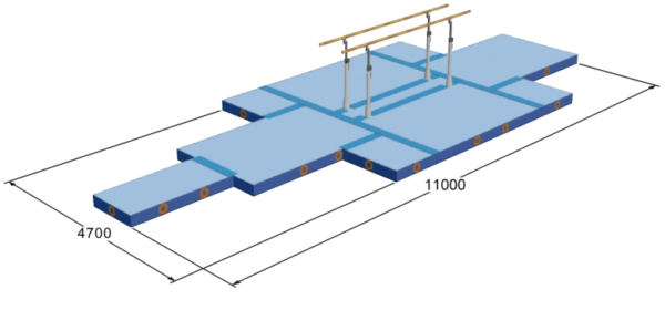 SPIETH 全套FIG认证双杠落地垫FIG landing mat sets Parallel Bars 1565872