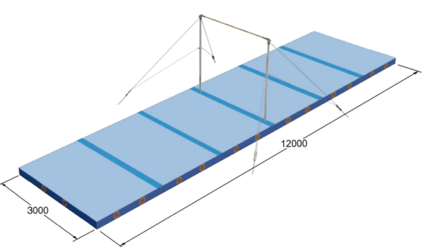SPIETH 全套FIG认证单杠落地垫FIG landing mat sets Horizontal Bar 1565822