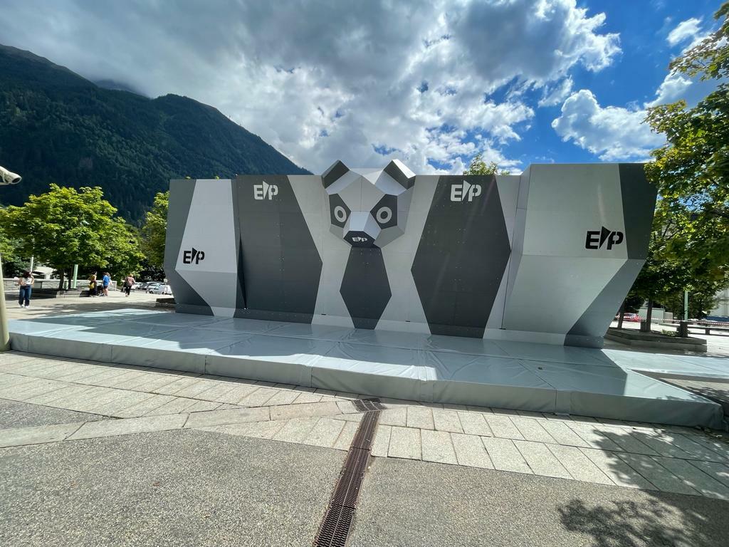 boulder panada at chamonix world cup climbing wall from EP